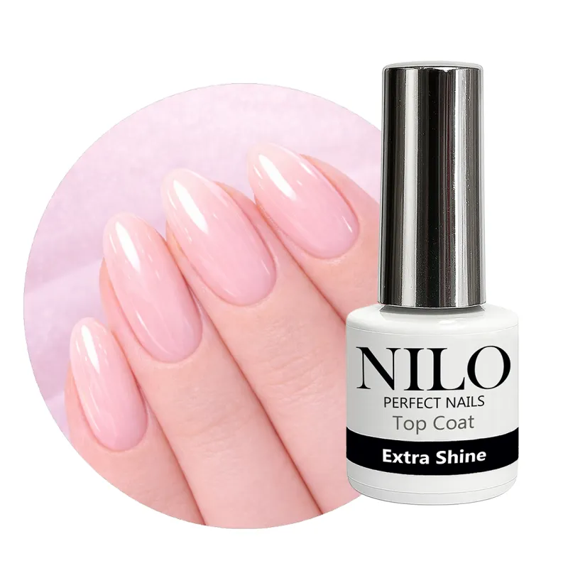 NILO Top Coat Extra Shine – Top Hybrydowy do Manicure Hybrydowego